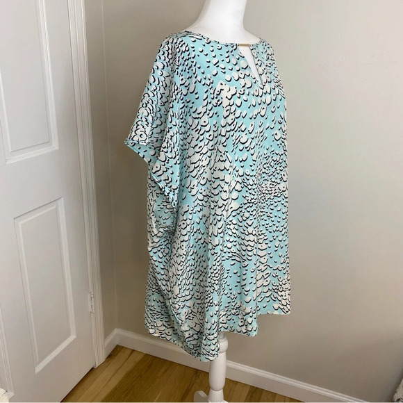 NWT Diane Von Furstenburg SIILK Beonica Leopard Rain Spots Halo Kaftan Dress S - Picture 5 of 16